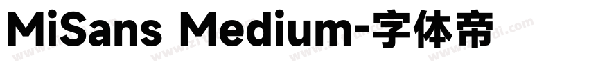 MiSans Medium字体转换